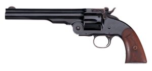 Taylors and Company Schofield 38 Special Blued/Wood 7" 6-Round Revolver