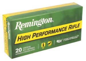 Remington Ammunition 28399 High Performance Rifle 223Rem 55gr Pointed Soft Point 20 Per Box/10 Case