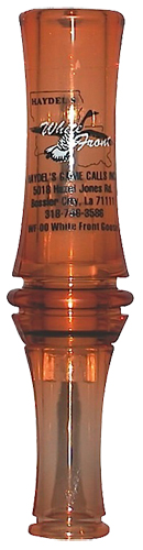 Haydel's Game Calls WF00 White Front Open Call Specklebelly Sounds Attracts Geese Brown Acrylic