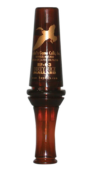 Haydel's Game Calls RF03 Dirty Rice Open Call Double Reed Mallard Sounds Attracts Ducks Brown Plastic