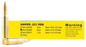 Buffalo Bore Ammunition S2236920 Sniper Strictly Business 223Rem 69gr Hollow Point Boat Tail 20 Per Box/12 Case