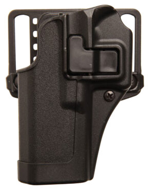 Blackhawk 410567BKL Serpa CQC OWB Matte Black Polymer Belt Loop/Paddle Compatible w/Glock 42 Left Hand