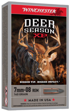 Winchester Ammo X708DS Deer Season XP 7mm-08Rem 140gr Extreme Point 20 Per Box/10 Case