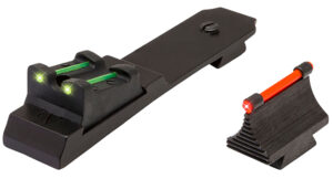 TruGlo TG109 Lever Action Rifle Sights Black 0.343" Red Front, Green Rear Adjustable for Marlin 336