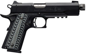 Browning 051820490 1911-22 Black Label SR Full Size 22 LR 10+1, 4.88" Stainless Steel Threaded Barrel, Matte Black Serrated Slide & Polymer Frame w/Beavertail & Picatinny Rail