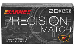 Barnes Prec MTH 6.5 PRC 145gr MB OTM Ammo 20 Rounds
