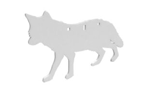 Birchwood Casey AR500 3/8" Silhouette Coyote WHT