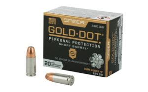 Speer Gold Dot 9mm+P 124gr HP SB Ammo 20 Rounds