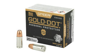 Speer Gold Dot 9mm 115gr HP Ammo 20 Rounds