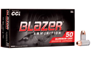 CCI Blazer 40 S&W 165gr FMJ Ammo 50 Rounds