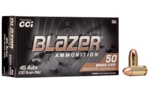 CCI Blazer Brass 45 ACP 230gr FMJ Ammo 50 Rounds