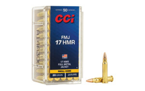 CCI 17 HMR 20gr FMJ Ammo 50 Rounds