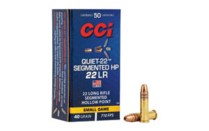 CCI Quiet Segmented 22 LR 40gr HP Ammo 50 Rounds