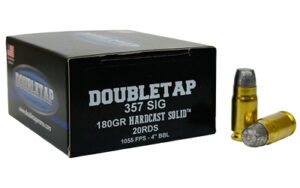 Double Tap 357SIG 180gr Hardcast Ammo 20 Rounds