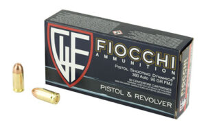 Fiocchi 380 ACP 95gr FMJ Ammo 50 Rounds
