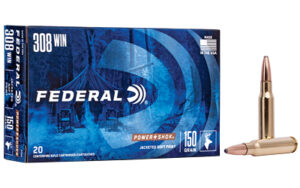 Federal PWRSHK 308WN 150gr SP Ammo 20 Rounds