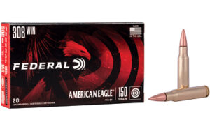 Federal AM Eagle 308 150gr FMJ Ammo 20 Rounds