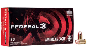 Federal AM Eagle 380 ACP 95gr FMJ Ammo 50 Rounds