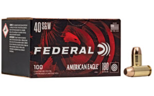 Federal AM Eagle 40S&W 180gr FMJ Ammo 100 Rounds