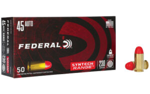 Federal Syntech 45 ACP 230gr TSJ Ammo 50 Rounds