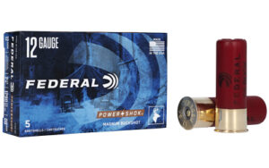 Federal PWRSHK 12 Gauge 2.75 12P 00BCK Shotshells 5 Rounds