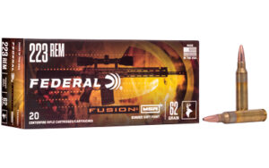 Federal Fusion MSR 223 Rem 62gr SP Ammo 20 Rounds