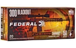 Federal Fusion MSR 300 Blackout 150gr Ammo 20 Rounds