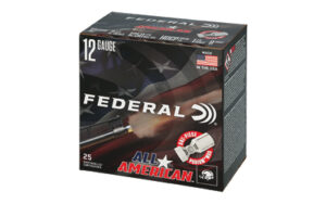 Federal All Amrcn 12 Gauge 2.75" 1 1/8OZ 8 Shotshells 25 Rounds