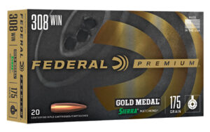 Federal Gold MDL 308WN 175gr BTHP Ammo 20 Rounds