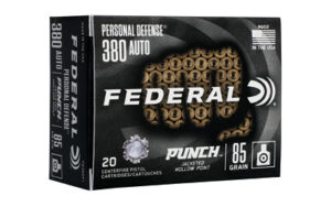 Federal PD Punch 380 Auto 85gr JHP Ammo 20 Rounds