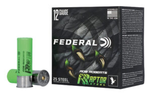 Federal Raptor Steel 12 Gauge 3" 1.375OZ 4 Shotshells 25 Rounds