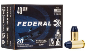 Federal Synthetic DEF 40S&W 175gr SJHP Ammo 20 Rounds