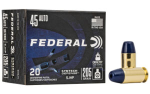 Federal Synthetic DEF 45 ACP 205gr SJHP Ammo 20 Rounds