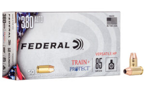 Federal Train/Protct 380 ACP 85gr VHP Ammo 50 Rounds