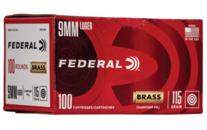 Federal Champ 9mm 115gr FMJ Ammo 100 Rounds
