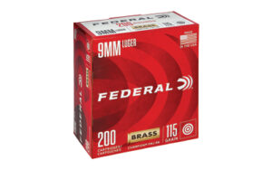 Federal Champ 9mm 115gr FMJ Ammo 200 Rounds