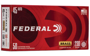 Federal Champ 45 ACP 230gr FMJ BRSS Ammo 50 Rounds