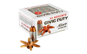 G2 Research Civic Duty 45 ACP 164gr Ammo 20 Rounds