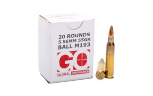 Global Ordnance 556 NATO M193 55gr FMJ Ammo 20 Rounds