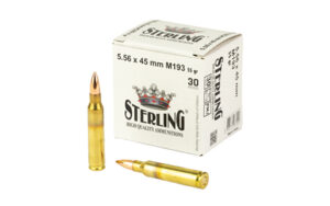 Sterling 5.56 M193 55gr FMJ Ammo 30 Rounds