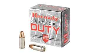 Hornady 9mm+P 135gr CRT Duty Ammo 25 Rounds