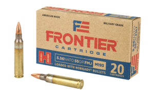Hornady Frontier 556 NATO 55gr FM193 Ammo 20 Rounds