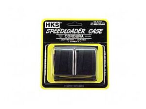 HKS Double Pouch Black Cordura 22 LR; 38 Special; 357 Magnum