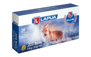 Lapua 223 Rem 55gr FMJ Ammo 20 Rounds