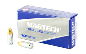 Magtech 9mm 115gr FMJ Steel Ammo 50 Rounds