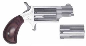 North American Arms Mini Revolver 22Mag/LR 1-1/8" Convertible Stainless 5-Round