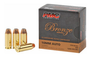 PMC Bronze 10mm 170gr JHP Ammo 25 Rounds