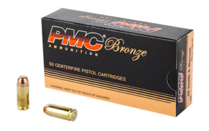 PMC Bronze 40 S&W 180gr FMJ FP Ammo 50 Rounds