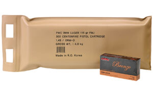 PMC Bronze 9mm 115gr FMJ 6 BX BP Ammo 300 Rounds