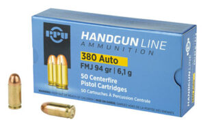 Prvi Partizan 380 ACP FMJ 94gr Ammo 50 Rounds
